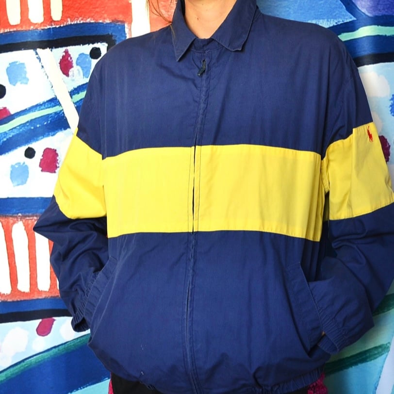 Vintage 1980's Ralph Lauren Polo Striped Lightweight Jacket Sz.S